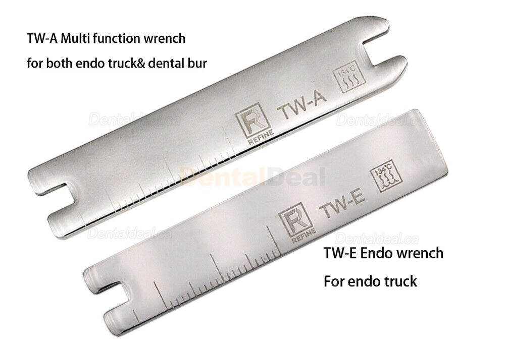 2Pcs TW-E/TW-A Ultrasonic Scaler Tips Torque Wrench for SATELEC REFINE EMS